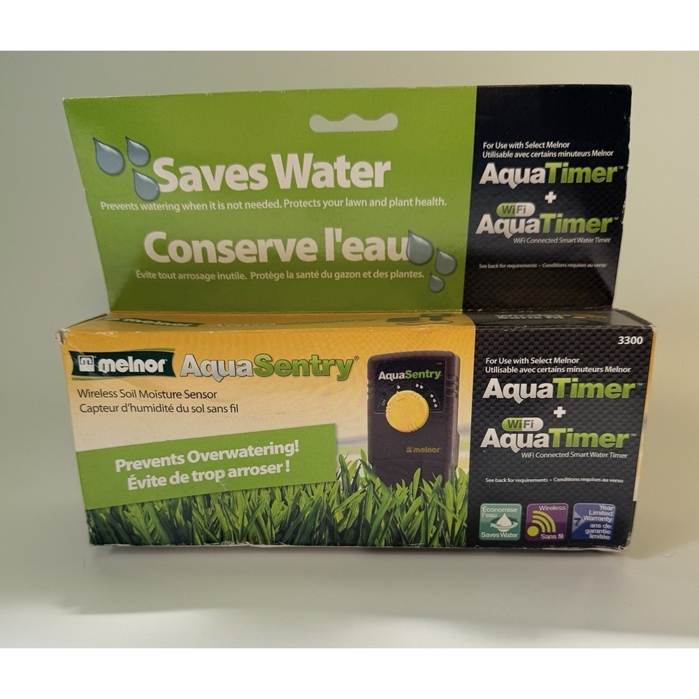 NEW Melnor Aqua Timer Wireless Soil Moisture Sensor Plant Health Gardening